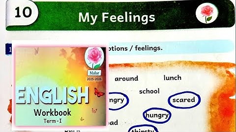 My Feelings 3rd Standard English Malar Workbook Term1 Unit10 Answers 2025-26 @illanthendral7 