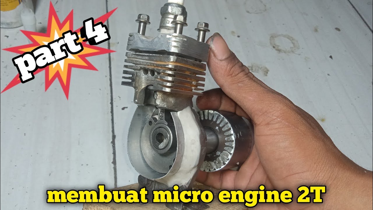 Cara membuat mesin 2T dari kompresor kulkas BAGIAN 4