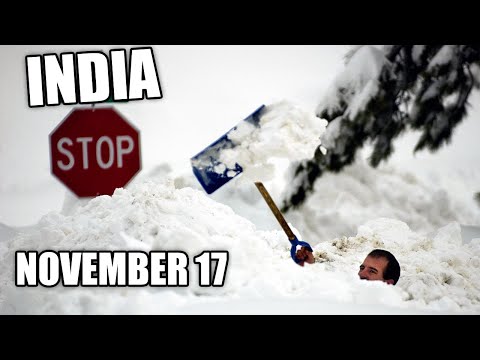 GOD has gone MAD! India is covered with snow!  Incredible!