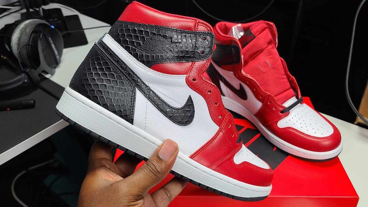 jordan 1 bred snakeskin