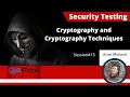 Security Testing Basics: Cryptography & Key Techniques 🔐
