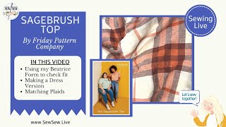 Sagebrush Top in to a  Dress... pattern by Friday Pattern Company...by Sew Sew Live