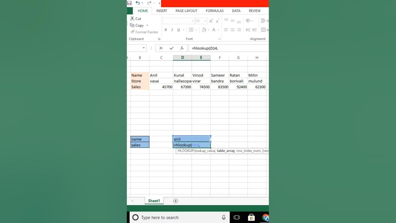 What is hlookup excel microsoft technolgy trending tricks youtube