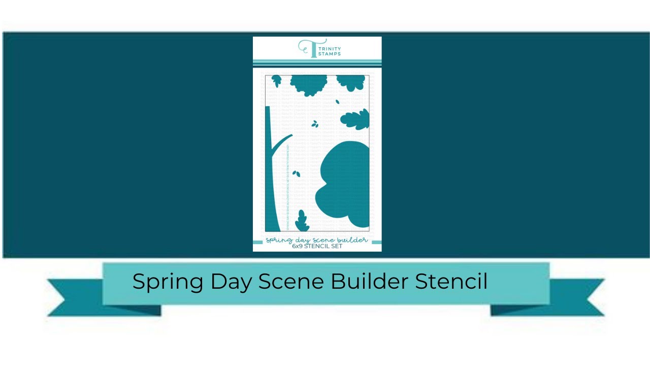 Trinity Stamps Product Closeup: Spring Day Scene Builder Stencil