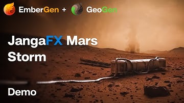 JangaFX Mars Storm Demo - EmberGen & GeoGen
