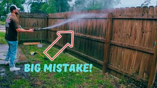 How To Clean A Wood Fence With Bleach (Pressure Washing)