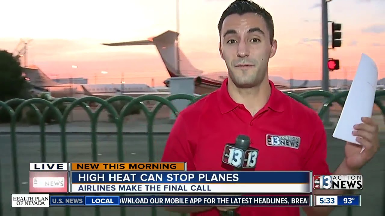 Extreme temperatures could affect flights into Las Vegas