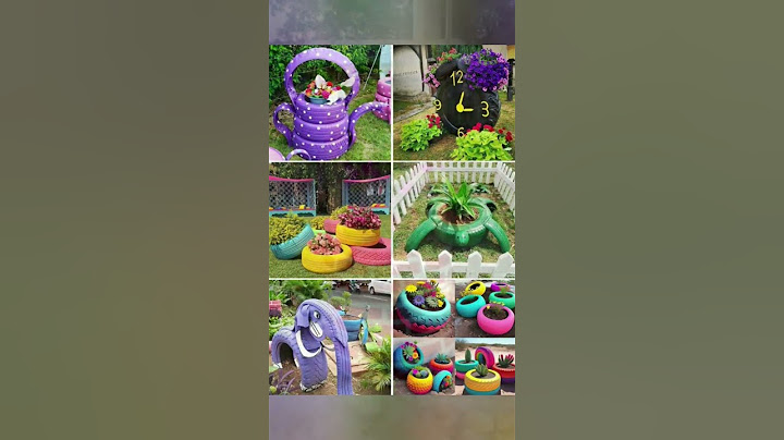 DIY Garden Decor Ideas with Old Tire 3