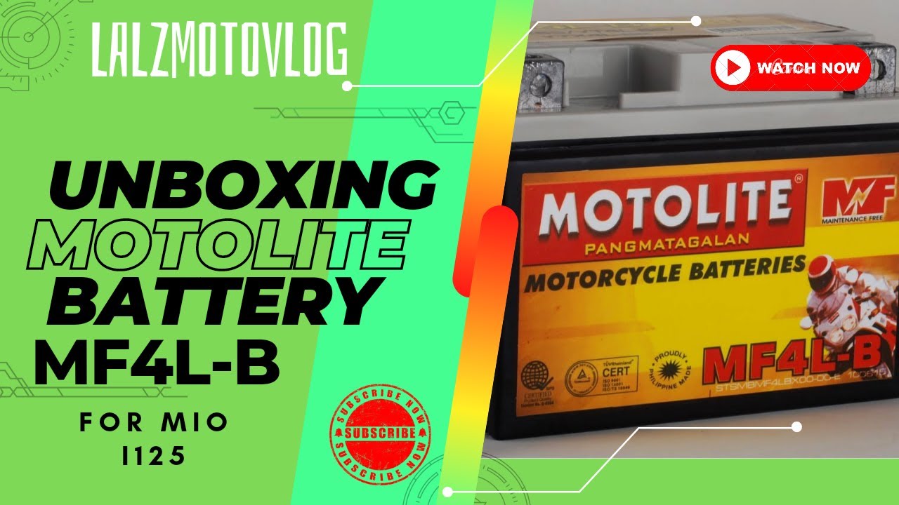 Unboxing MOTOLITE Battery MF4LB fit nga ba ito sa Mio i125 motolite 