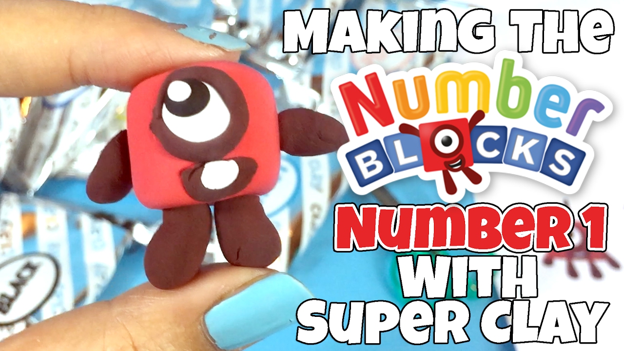 Making the Numberblocks Number 1 with Super Clay - YouTube