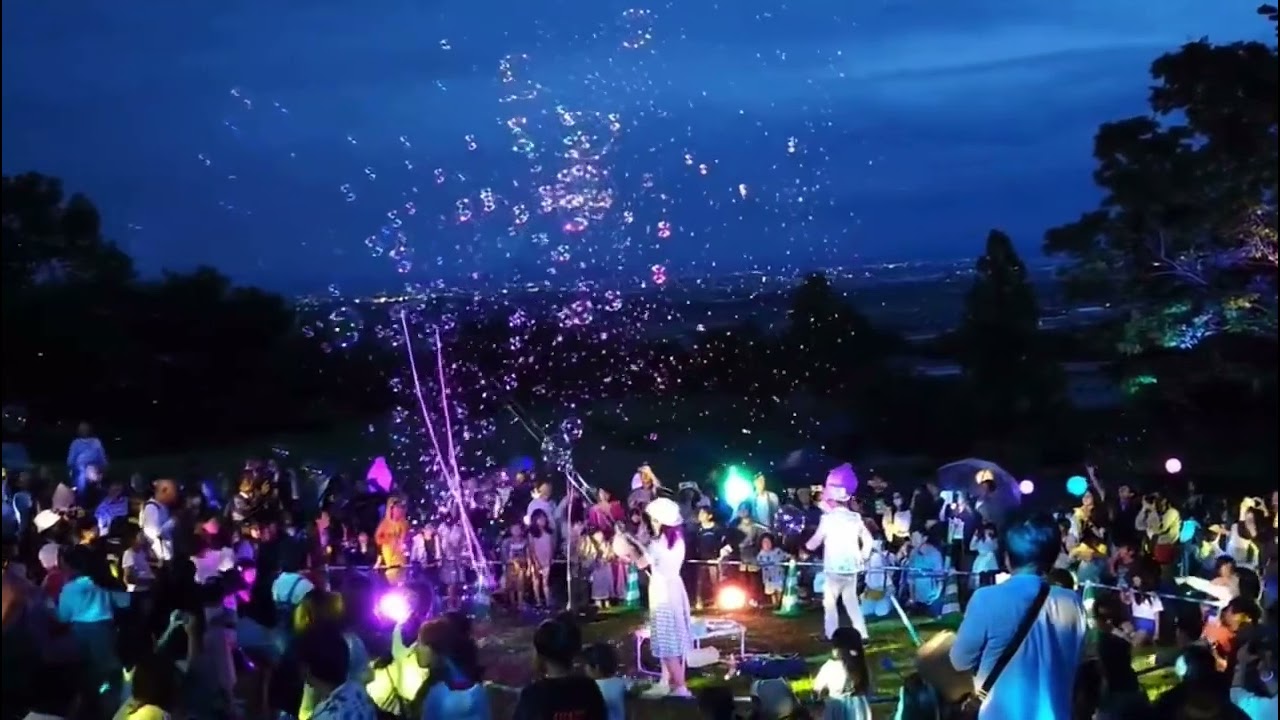 2024年6月10日養老公園イルミネーションバブルショー全景