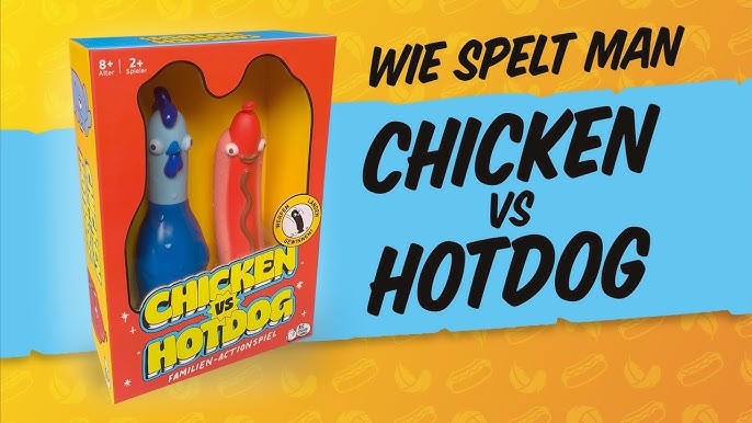 Chicken vs Hotdog Flip and Stick Party Game – Big Potato Games