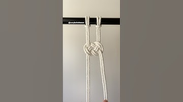 Josephine Knot Tutorial🧶 #macrame #diycrafts #diyprojects #macrametutorial #macramepattern