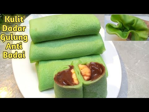 Masakan Bunda Resep Kulit Dadar Gulung anti Badai/Sobek ‼️Dadar Gulung Pisang Coklat Yang Luar Biasa