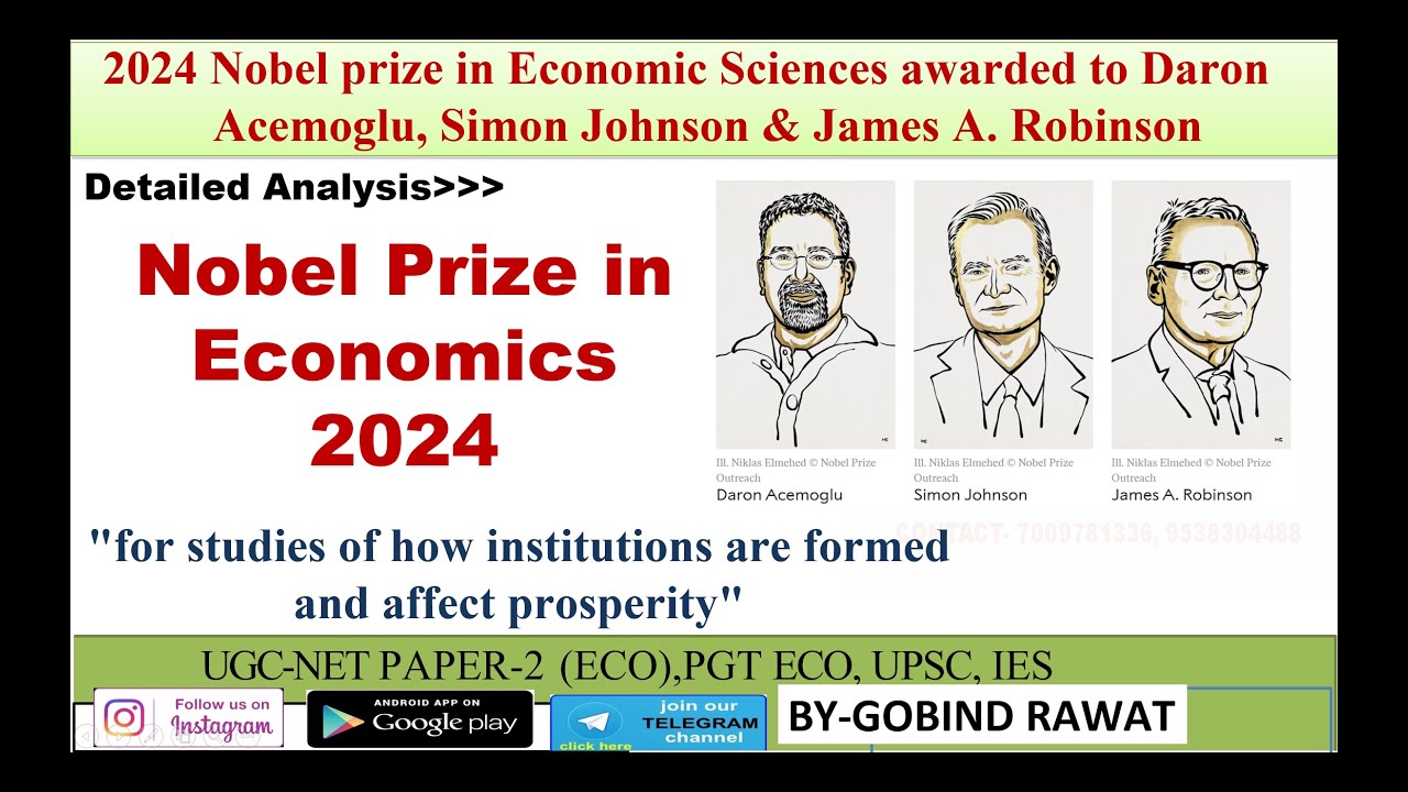 Nobel Prize in Economics 2024|Detailed study