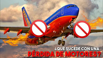 ¿Qué ocurre si fallan los dos motores de un avión?