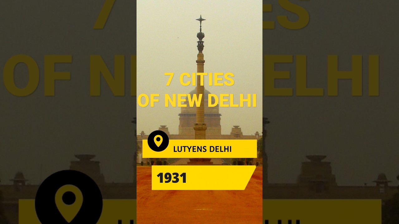 7 Historic Cities of New Delhi #shorts #trending #newdelhi #tourism #historical