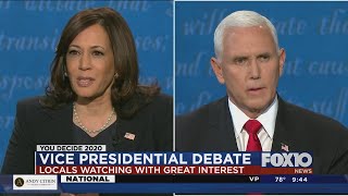 Local reaction to VP debate