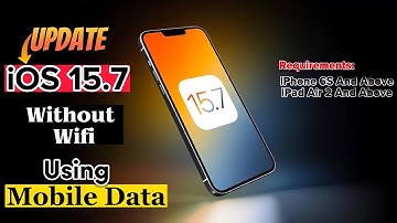How To Download New iOS 15.7 Without Wifi Using Mobile Data | Update IPhone 6S to 8 Plus