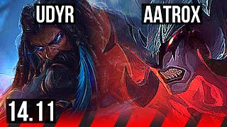 UDYR vs AATROX (TOP) | 4/2/11, 800+ games | KR Master | 14.11