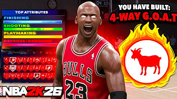 This MICHAEL JORDAN BUILD w/ 4-WAY GOAT TAKEOVER is UNSTOPPABLE on NBA 2K26