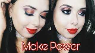 MAQUIAGEM VERMELHA COM GLITTER | MAKE POWER