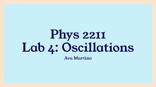 Famous Physics 2211 Lab 4: Oscillations Net Worth