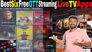 Best Six Free OTT Streaming Live TV Apps in Telugu || Best Free Live TV Apps For Android in 2024 screenshot 2