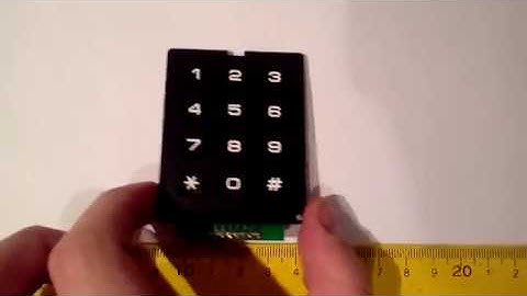 3x4 Matrix Keypad