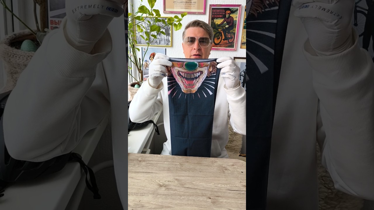 Стильный велосипедный бафф - маска. #бафф #велосипед #велосипедист #распаковка #cyclingfashion