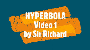 Hyperbola Video 1 | Precalculus