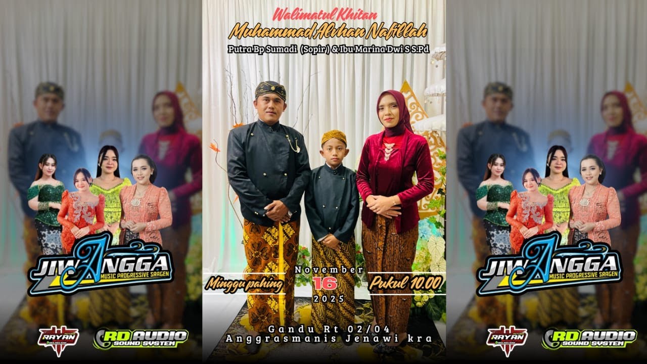 🔴Live JIWANGGA MUSIC || RD AUDIO || WALIMATUL KHITAN " MUHAMMAD ALVHAN NAFILAH " 16 | 11 | 2025