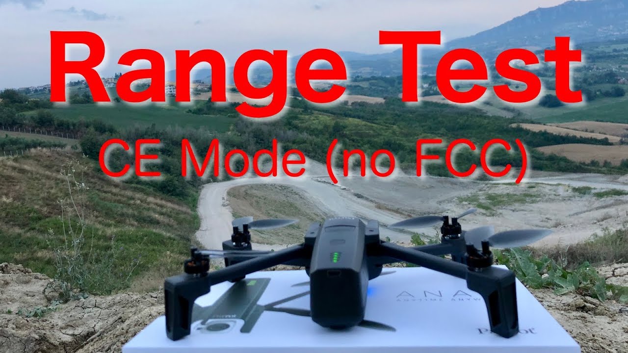 parrot anafi drone range