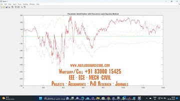 SOC Kalman filter algorithm simulation-least squares parameter estimation, battery management system