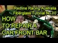 How to Repair a Fiberglass Car Front Bumper