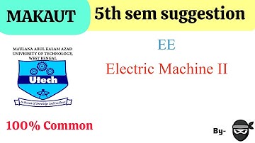 Electric Machine II EE 5th sem suggestion #makaut