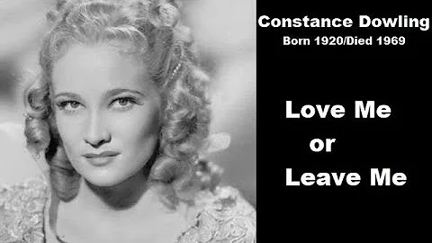 Constance Dowling - Love Me or Leave Me (movie clip)