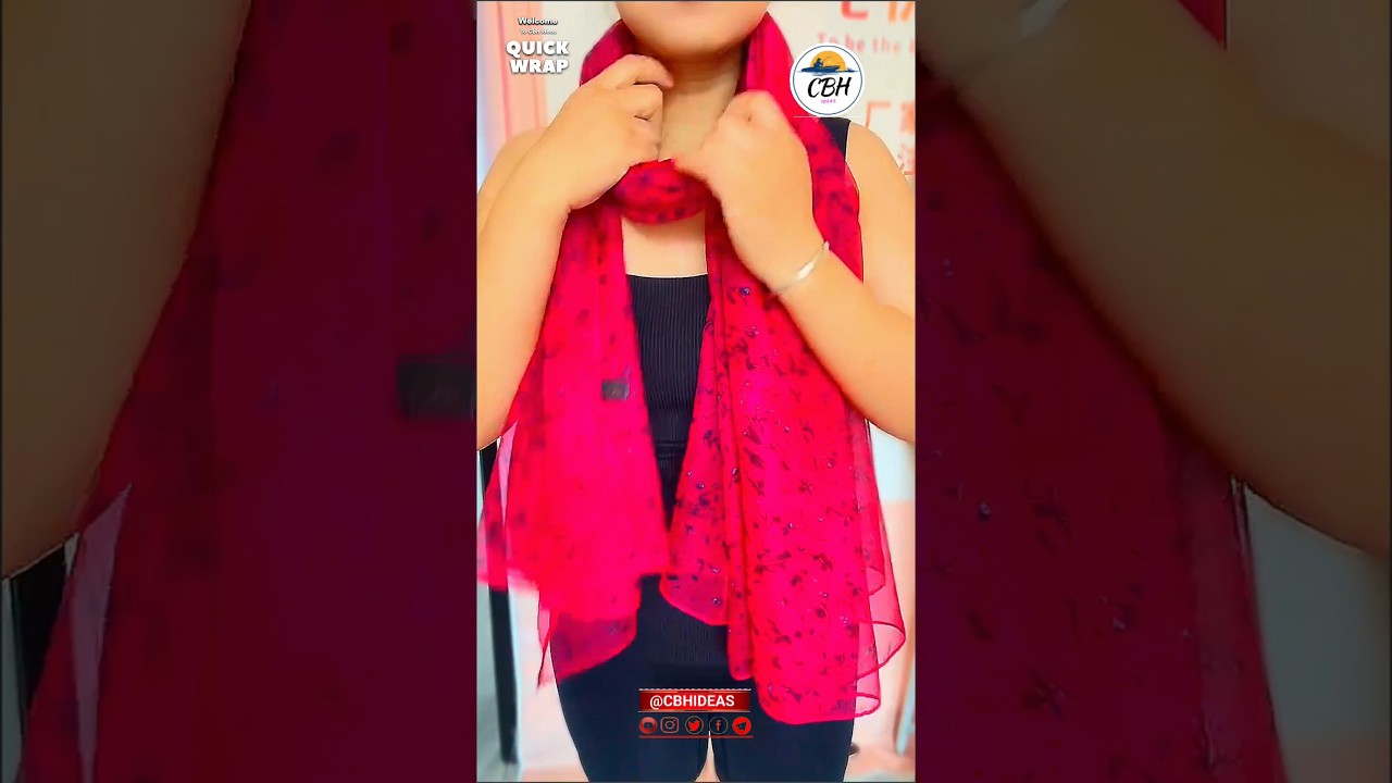 pink scarf style 03