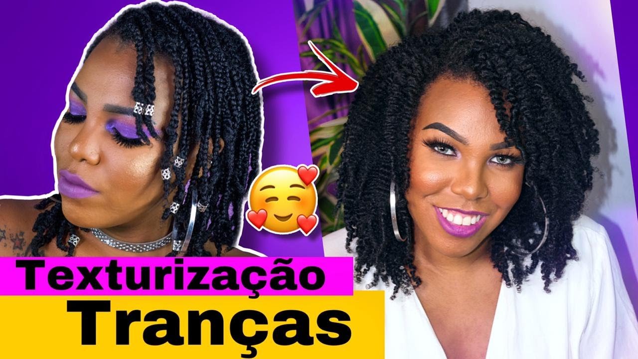TEXTURIZAÇÃO COM TRANÇAS PARA CABELO CRESPO POR LUANY CRISTINA