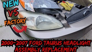 How To Replace Worn Out Headlight Assemblys on A 2000-2007 Ford Taurus