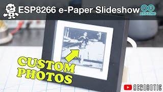 ESP8266 e-Paper Frame Displaying Photo Slideshow