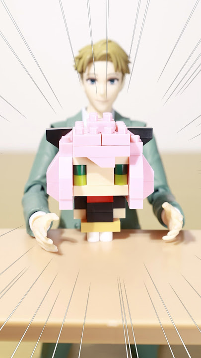 【stop motion】Anya's nanoblock!!【SPY×FAMILY】#shorts #funny