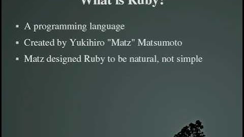 Programming With Ruby Episode 1, Introduction