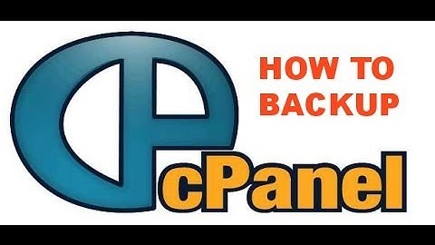 How to backup your hosting account using the cPanel backup function