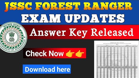 JPSC FOREST RANGER OFFICER ANSWER KEY 2025 | JPSC FRO ANSWER KEY RELEASED | JPSC FOREST EXAM UPDATES