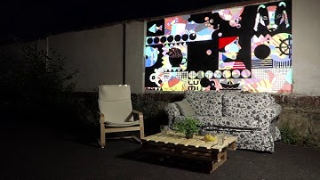 Video mapping graffiti
