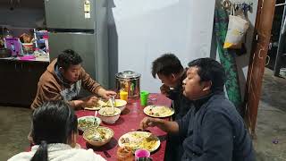 Dinner Time At Loipa Saitu Residence, S Lhangnom On 9/3/2025 (Sunday)
