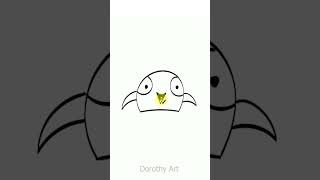 Create A Bird🐦In Adobe Illustrator #art #dorothyart #easyart #birdart #ytshorts #shorts #vector