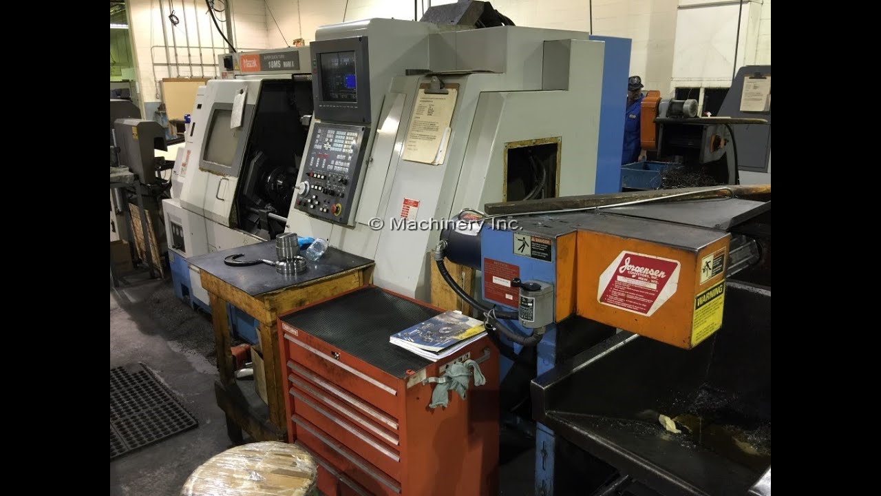 MAZAK SUPER QUICK TURN 18MS MARK II, 1996 - YouTube