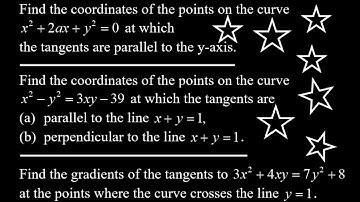 Finding Coordinates and Gradient From An Implicit Functions By Differentiation